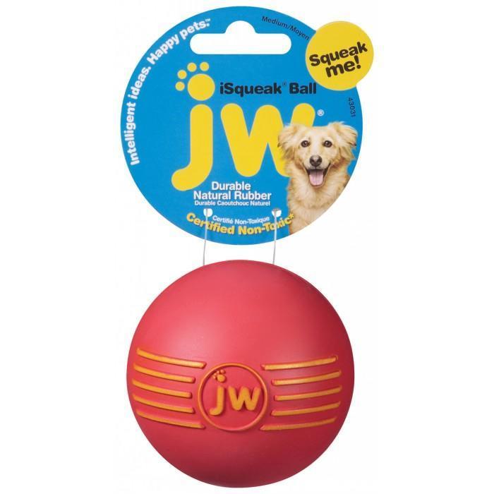 JW iSqueak Ball Medium Dog Toy-Habitat Pet Supplies