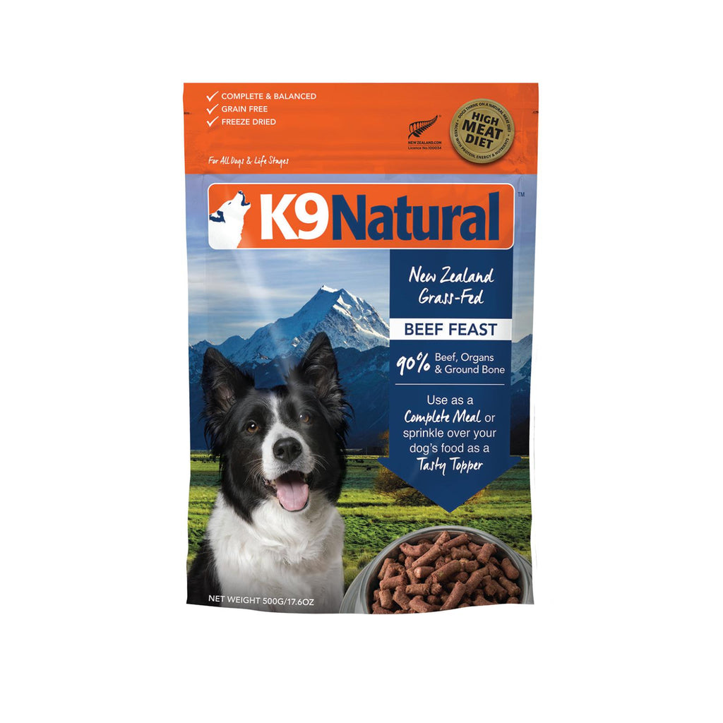 K9 Natural Beef Feast Freeze Dried Dog Food 500g-Habitat Pet Supplies
