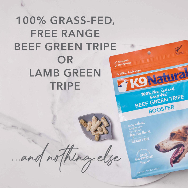 K9 Natural Beef Green Tripe Freeze Dried Dog Food Booster 75g