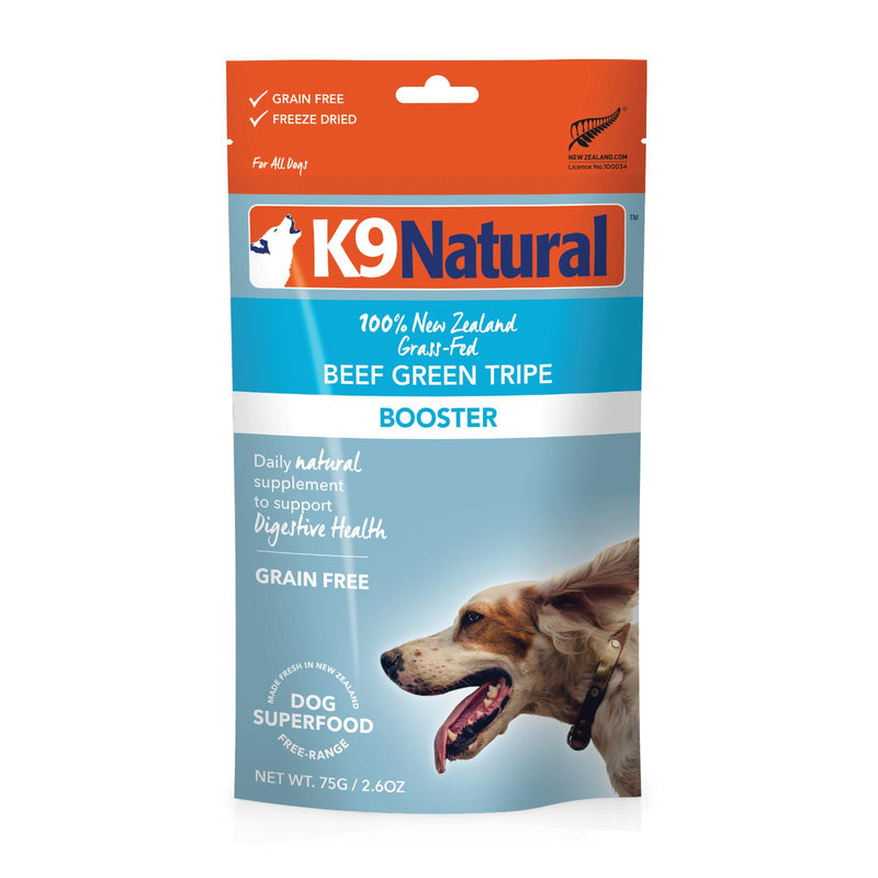 K9 Natural Beef Green Tripe Freeze Dried Dog Food Booster 75g-Habitat Pet Supplies