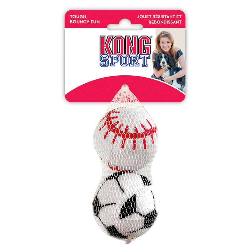 KONG Airdog Sport Balls Dog Toy Assorted 2 Pack Large-Habitat Pet Supplies