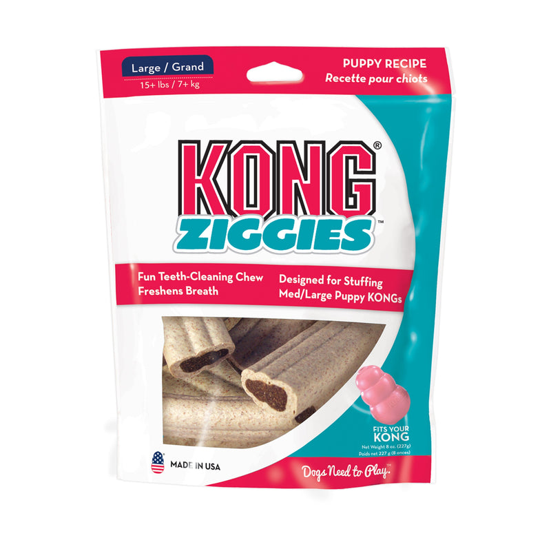KONG Puppy Ziggies Large (+_+)-Habitat Pet Supplies
