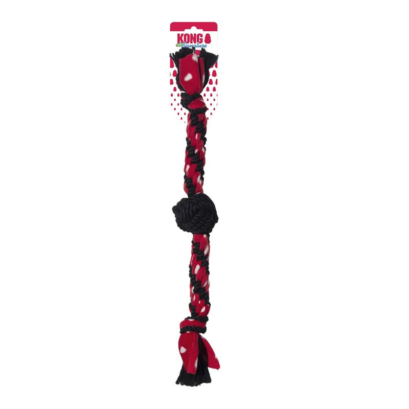 KONG Signature Rope Dual Knot With Ball Dog Toy-Habitat Pet Supplies