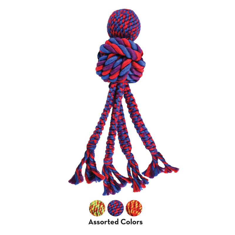 KONG Wubba Weaves With Rope Large Dog Toy-Habitat Pet Supplies