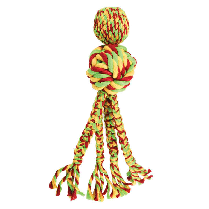 KONG Wubba Weaves With Rope Small Dog Toy