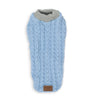 Kazoo Apparel Cable Knit Dog Jumper Blue Medium-Habitat Pet Supplies