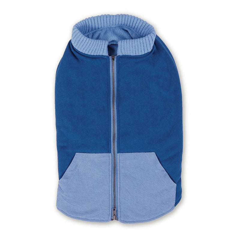 Kazoo Apparel Kick Back Dog Jacket Blue Intermediate*-Habitat Pet Supplies