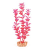 Kazoo Aquarium Artificial Plant Pink and Purple with Medium Leaves 40cm-Habitat Pet Supplies