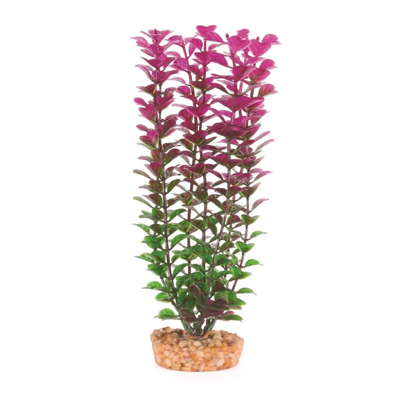 Kazoo Aquarium Artificial Plant Purple and White with Small Leaves 30cm-Habitat Pet Supplies