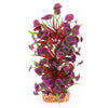 Kazoo Aquarium Artificial Plant with Thin Leaves and Maroon Flowers Large-Habitat Pet Supplies