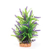Kazoo Aquarium Artificial Plant with Thin Leaves and Purple Flowers Large-Habitat Pet Supplies