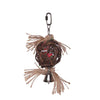 Kazoo Bird Toy Hanging Wicker Ball with Bell Medium-Habitat Pet Supplies