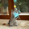 Kazoo Bluebird Chase and Play Wand Cat Toy ^._.^