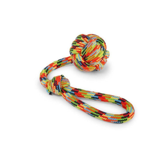 Kazoo Braided Rope Sling Knot Ball Medium Dog Toy