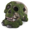 Kazoo Bubbling Skull with Moss Small Fish Tank Ornament-Habitat Pet Supplies