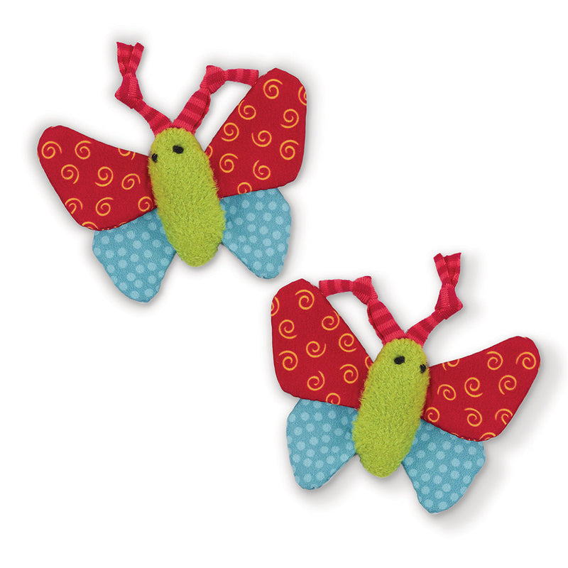 Kazoo Butterfly Buddies Cat Toy 2 Pack-Habitat Pet Supplies