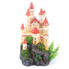 Kazoo Castle with Red Roof Fish Tank Ornament^^^-Habitat Pet Supplies