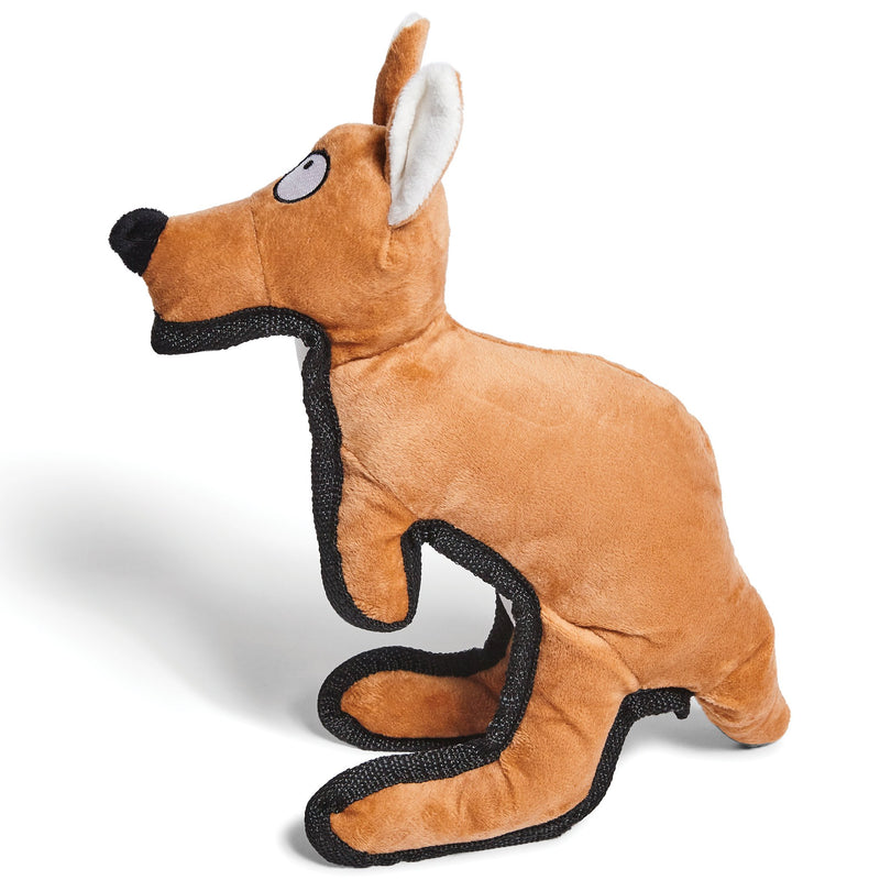 Kazoo Furries Tough Kangaroo Dog Toy-Habitat Pet Supplies