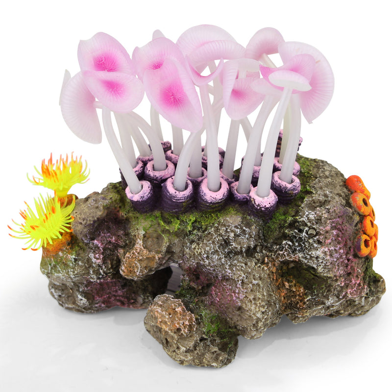 Kazoo Mushroom Coral Medium Fish Tank Ornament-Habitat Pet Supplies