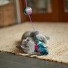 Kazoo Ripple Fish Wand Cat Toy-Habitat Pet Supplies