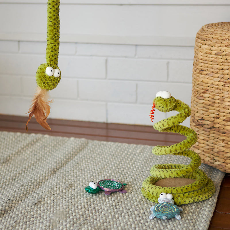 Kazoo Springy Snake Cat Toy ^._.^