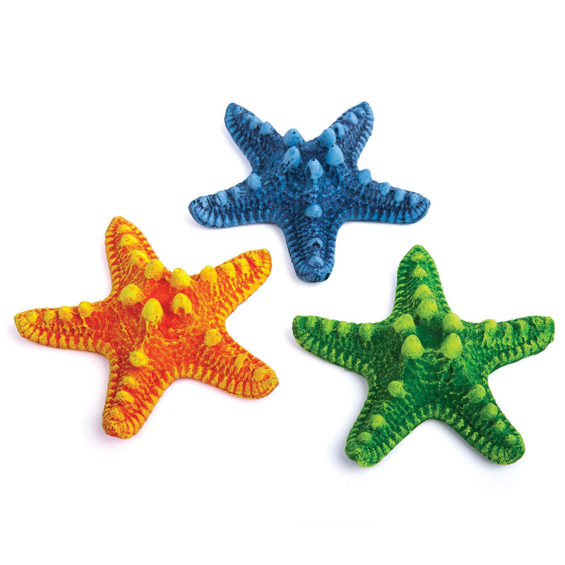 Kazoo Starfish Fish Tank Ornaments 3 Pack-Habitat Pet Supplies