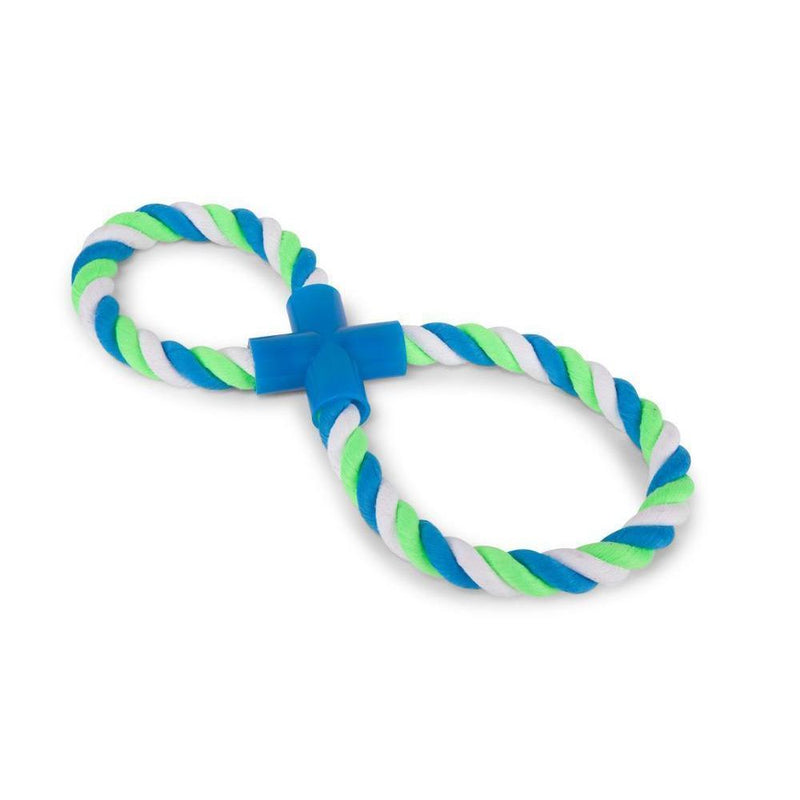 Kazoo Twisted Rope Figure 8 Tug Dog Toy-Habitat Pet Supplies