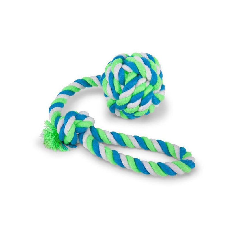 Kazoo Twisted Rope Sling Knot Ball Medium Dog Toy-Habitat Pet Supplies