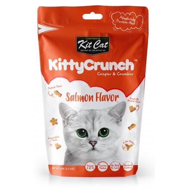 Kit Cat Kitty Crunch Salmon Cat Treats 60g (+_+)-Habitat Pet Supplies