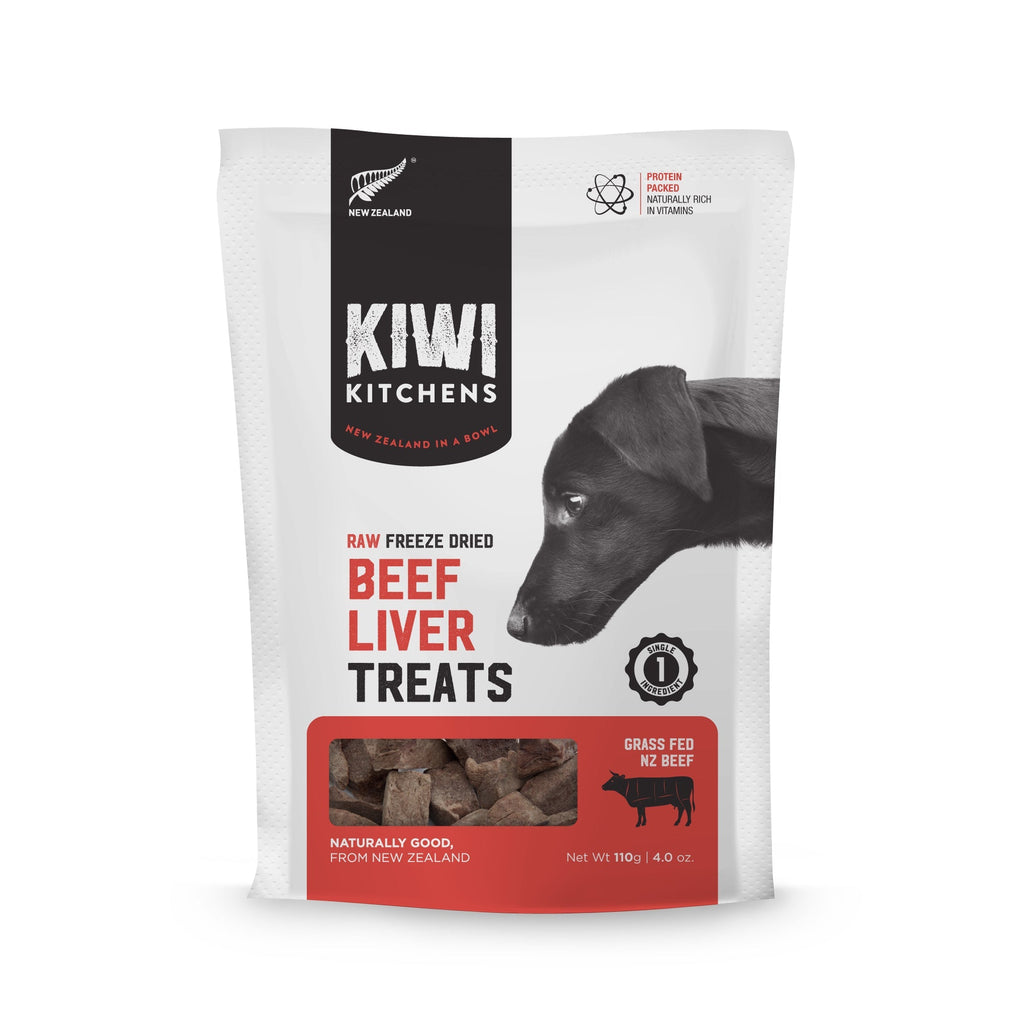 Kiwi Kitchens Beef Liver Freeze Dried Dog Treats 100g-Habitat Pet Supplies