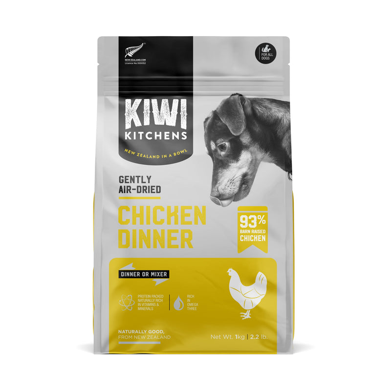 Kiwi Kitchens Chicken Dinner Air Dried Dog Food 1kg-Habitat Pet Supplies