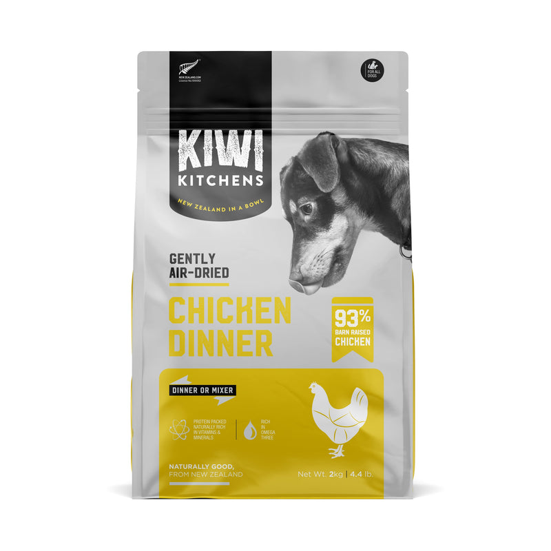 Kiwi Kitchens Chicken Dinner Air Dried Dog Food 2kg-Habitat Pet Supplies