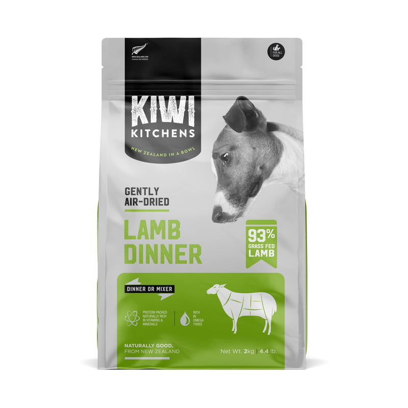 Kiwi Kitchens Lamb Dinner Air Dried Dog Food 2kg-Habitat Pet Supplies