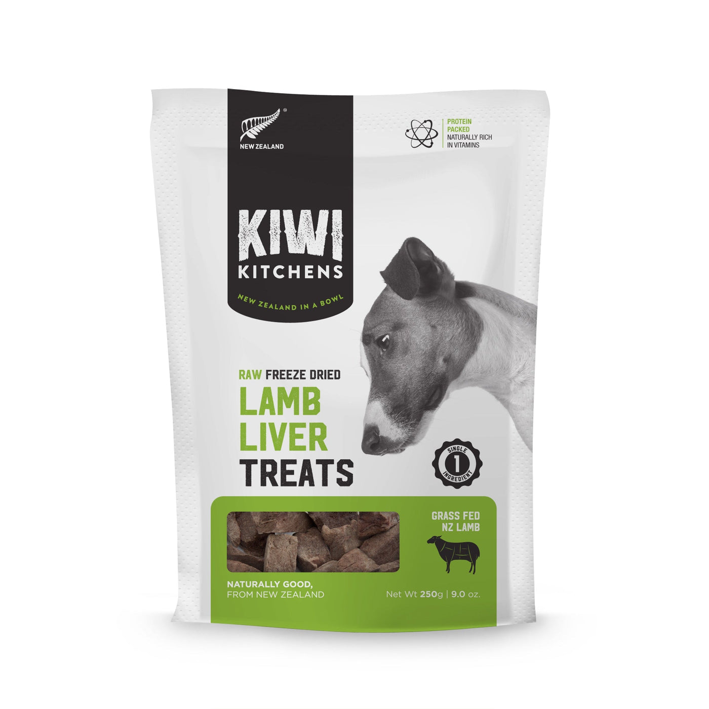 Kiwi Kitchens Lamb Liver Freeze Dried Dog Treat 250g Habitat Pet Supplies