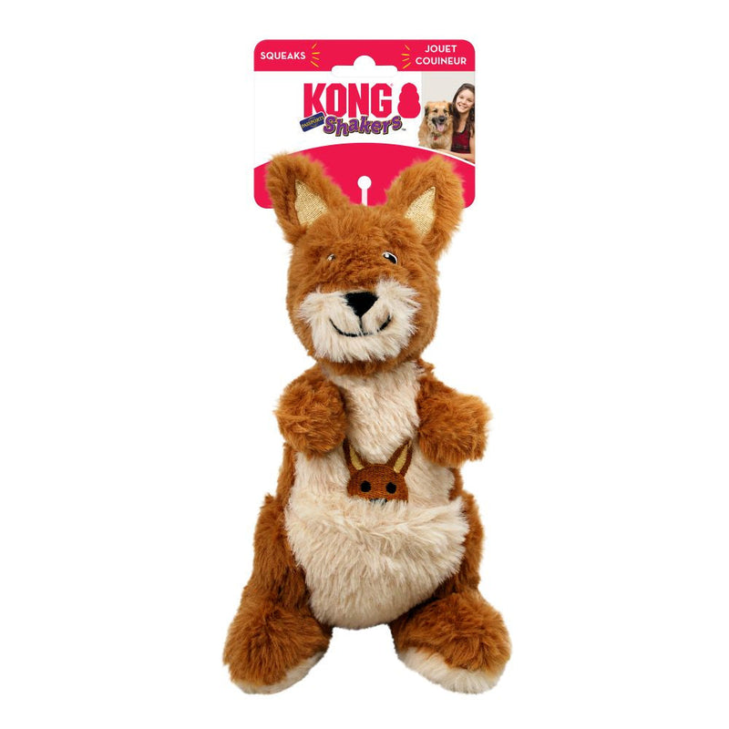 KONG Shakers Passports Kangaroo Medium Dog Toy*-Habitat Pet Supplies