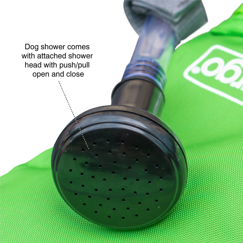 Kurgo Go Travel Dog Shower Bag Grass Green