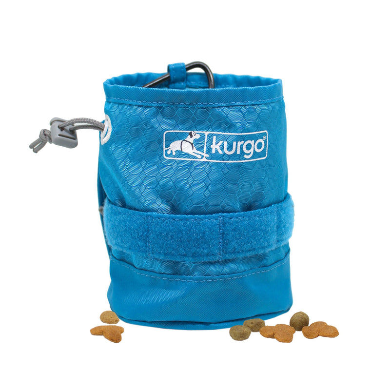 Kurgo Ready Set Go Yorm Dog Treat Bag Coastal Blue***-Habitat Pet Supplies