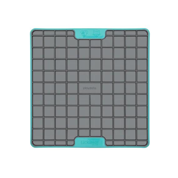 LickiMat Playdate Tuff Slow Feeder Mat for Dogs Turquoise
