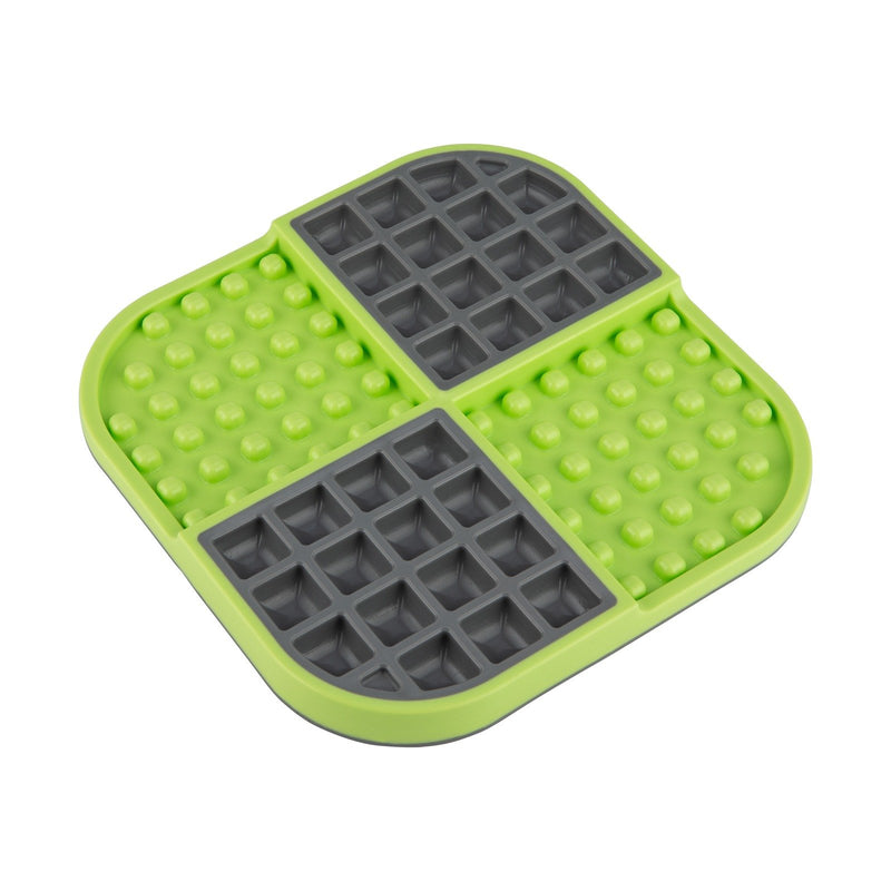 LickiMat Slomo Slow Feeder Mat for Dogs Green-Habitat Pet Supplies