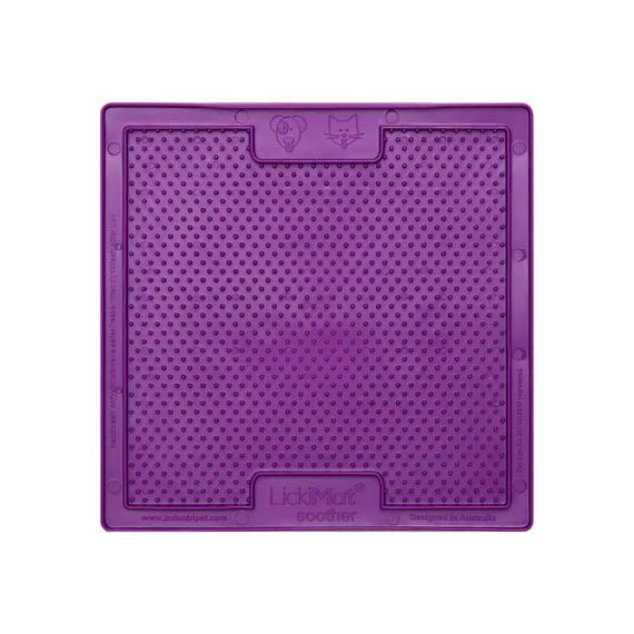 LickiMat Soother Slow Feeder Mat for Dogs Purple ^._.^