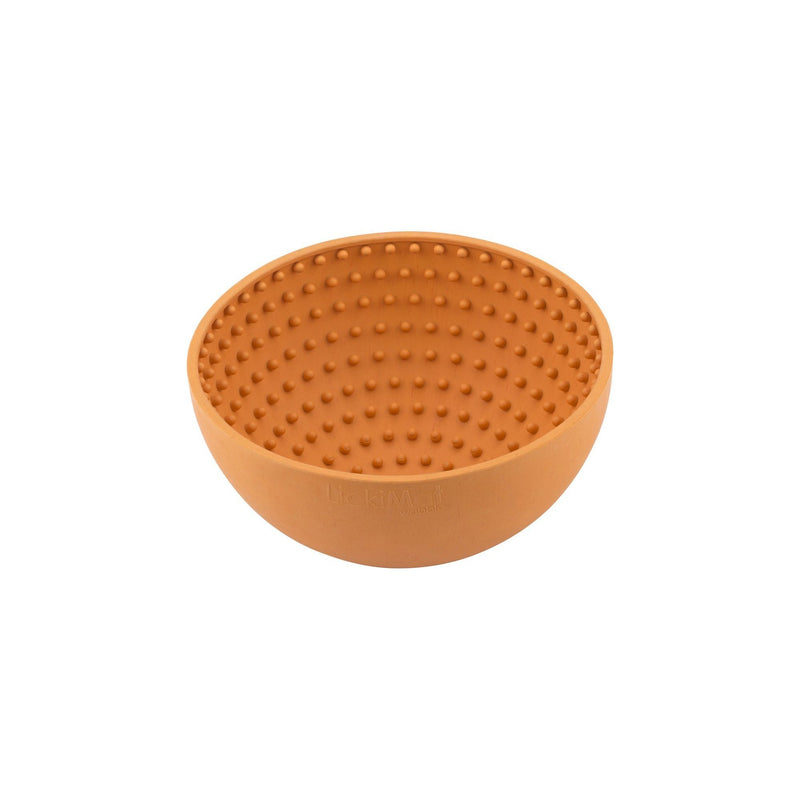 LickiMat Wobble Slow Feeder Dog Bowl Orange