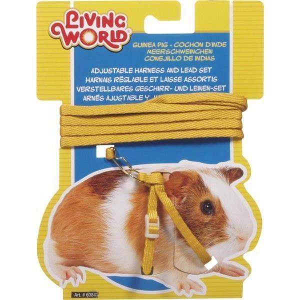 Living World Guinea Pig Harness and Lead Yellow-Habitat Pet Supplies