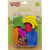 Living World Nibblers Fruit and Veggie Mix Small Animal Wooden Chews-Habitat Pet Supplies