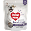 Love Em Air Dried Lamb Liver Dog Treats 200g-Habitat Pet Supplies