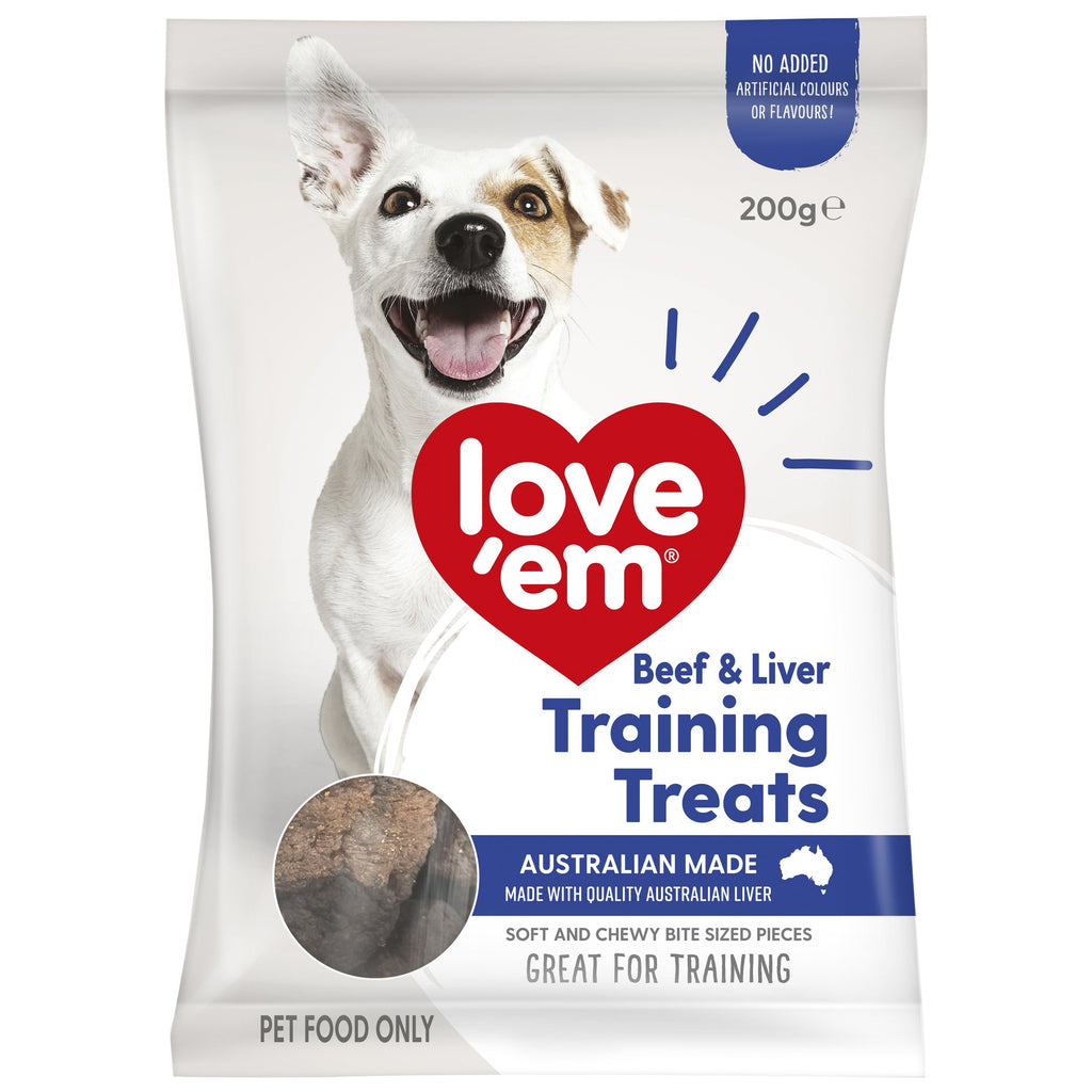 Love Em Beef and Liver Training Dog Treats 200g-Habitat Pet Supplies