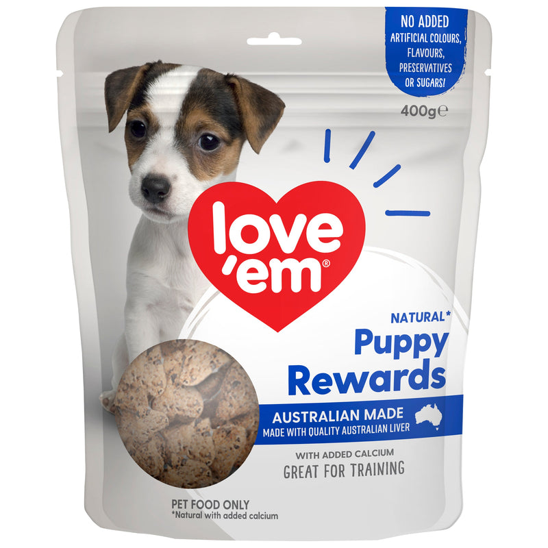 Love Em Liver Puppy Rewards Dog Treats 400g-Habitat Pet Supplies