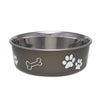 Loving Pets Bella Dog Bowl Espresso Extra Large-Habitat Pet Supplies
