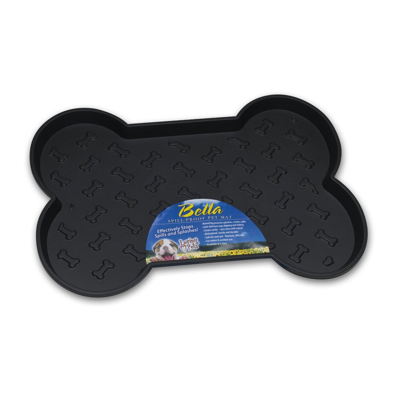 Loving Pets Bella Spill-Proof Dog Placemat Medium (+_+)-Habitat Pet Supplies