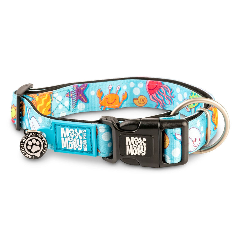 Max & Molly Blue Ocean Smart ID Dog Collar Extra Small***-Habitat Pet Supplies