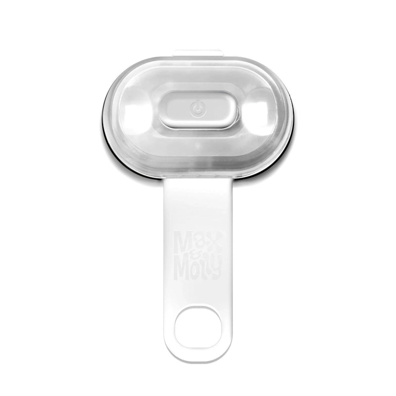 Max & Molly Matrix Ultra LED Safety Light White***-Habitat Pet Supplies